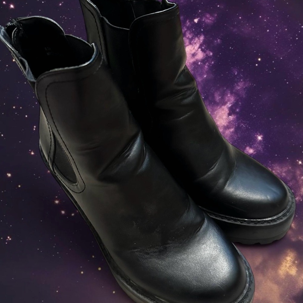 Madden Girl Classic Black Ankle Boots